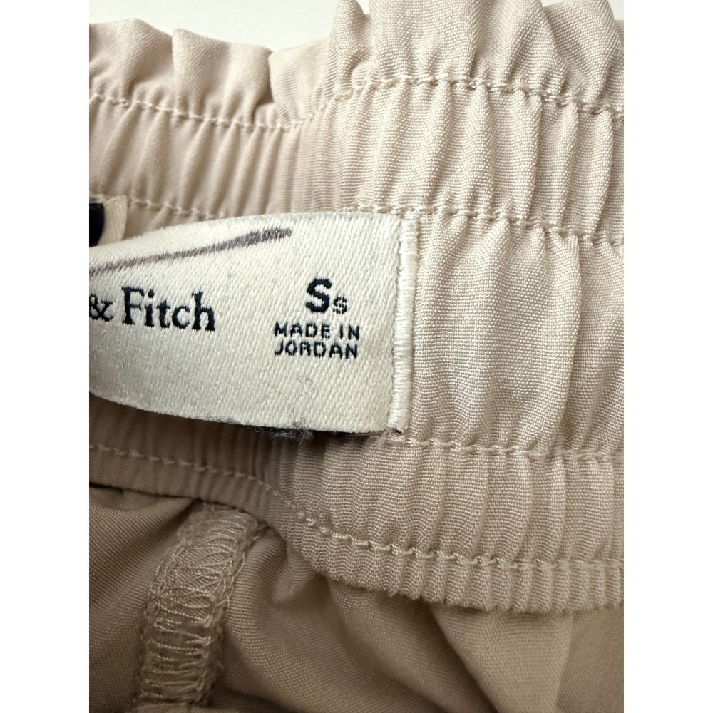 Abercrombie & Fitch Women Joggers Tan Elastic Waist Active Pants Size S - Picture 4 of 9